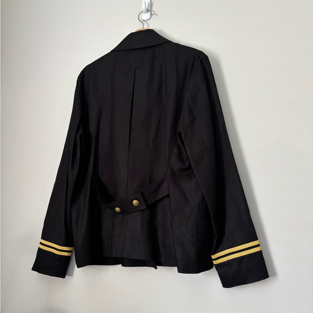 Vintage Ralph Lauren Linen Military Style Blazer - Picture 3 of 8